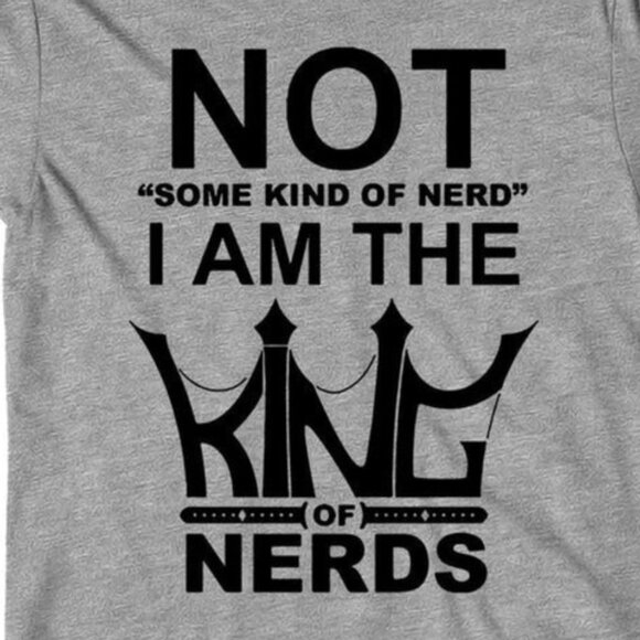 The Big Bang Theory King of Nerds Retro Graphic T-Shirt 73 - Picture 2 of 5